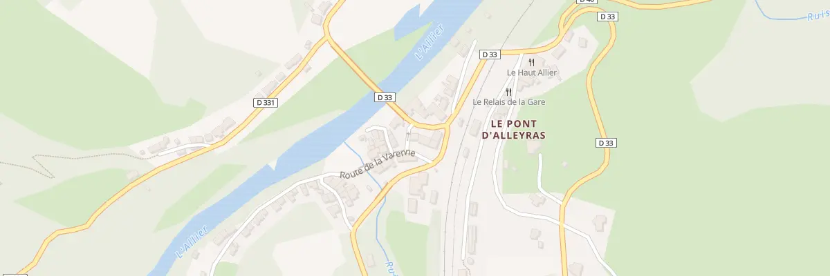Plan du 5089 Le Pont d’Alleyras à Alleyras