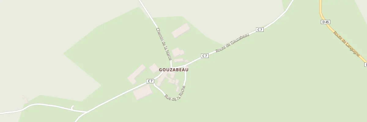 Plan du 5035 Gauzabeau à Saint-Christophe-d’Allier