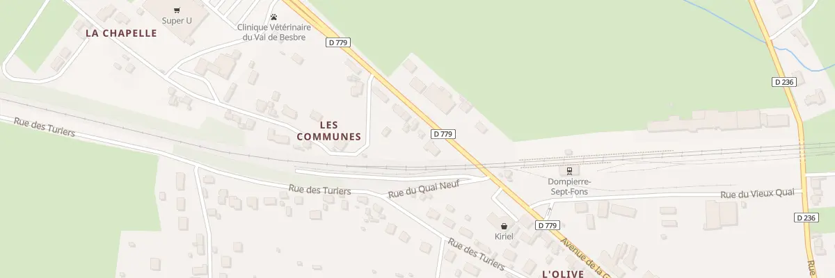 Plan du 65 Rte de Moulins à Dompierre-sur-Besbre