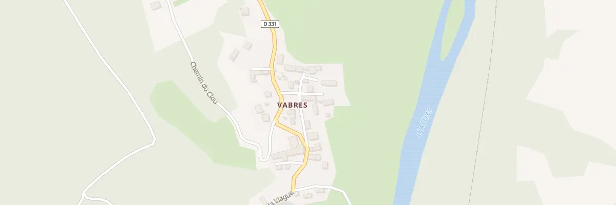 Plan du 5207 Vabres à Alleyras