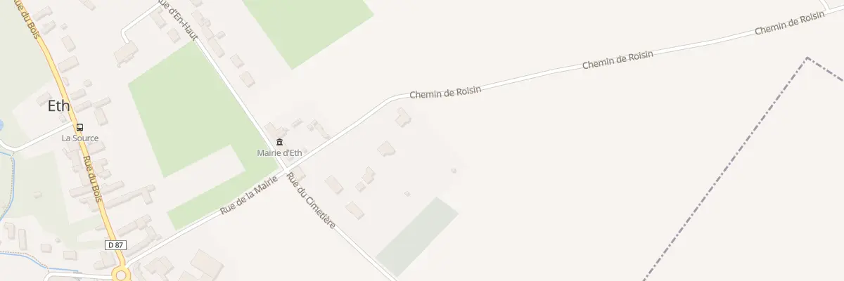 Plan du 5 Che de Roisin à Eth