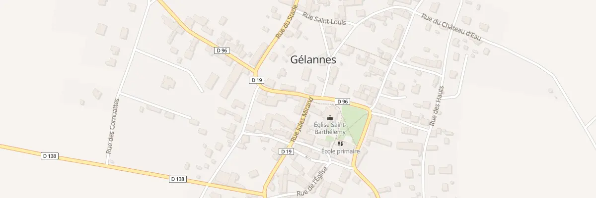 Plan du 1 Rue du Stade à Gélannes
