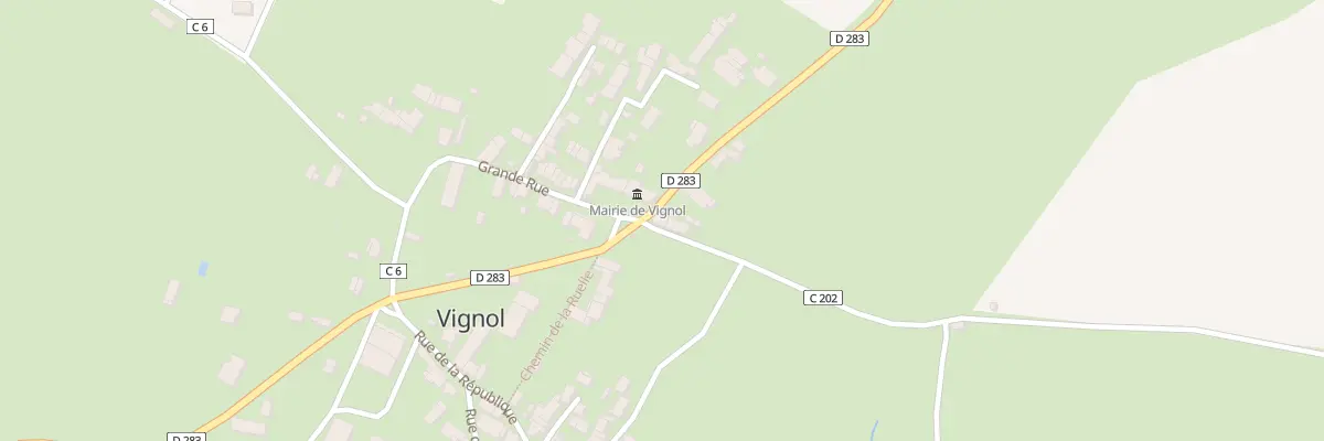 Plan du 1 Rte de Nuars à Vignol