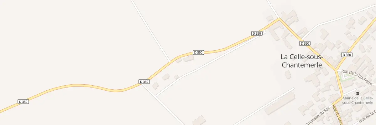 Plan du 1 Rte de Chantemerle à La Celle-sous-Chantemerle
