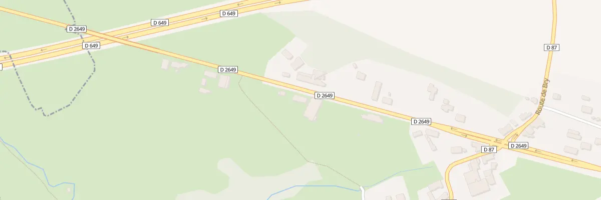 Plan du 13 N Rte Nationale à Wargnies-le-Petit