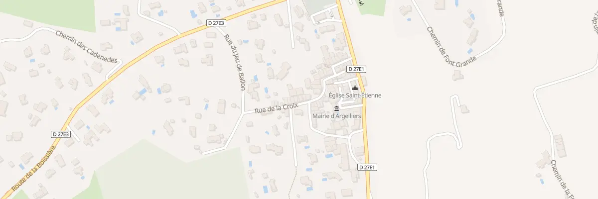 Plan du 8 Rue de la Croix à Argelliers