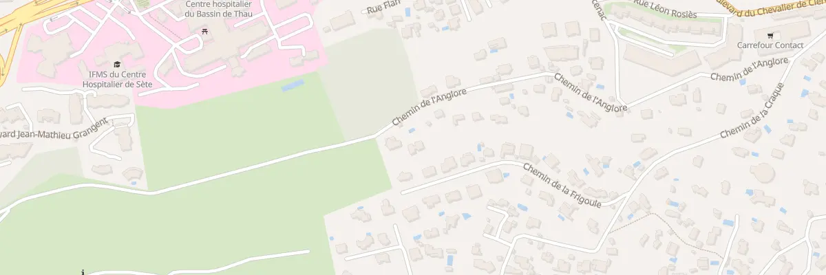 Plan du 661 Che de l’Anglore à Sète