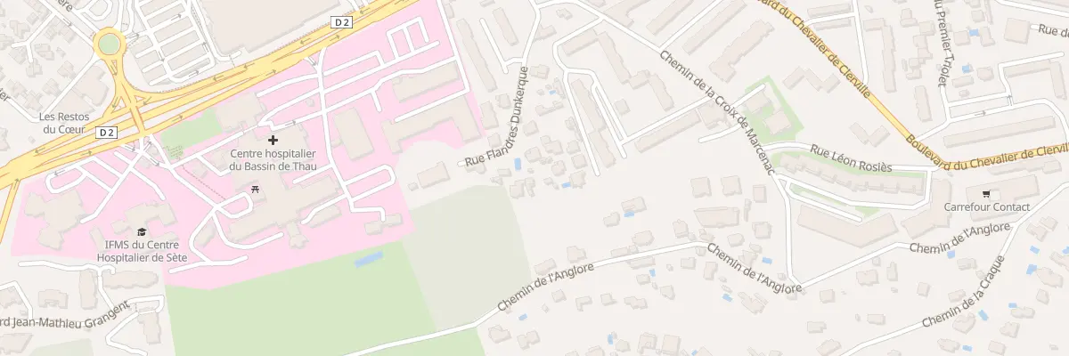 Plan du 9004 Che de la Croix de Marcenac à Sète