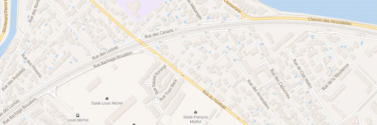 Plan du 62 Rue du Football à Sète