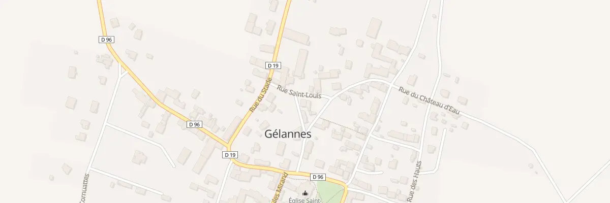 Plan du 2 Rue Saint Louis à Gélannes