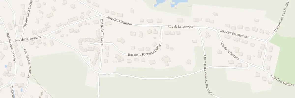 Plan du 11 Rue de la Fontaine Cellier à Bruyères-et-Montbérault