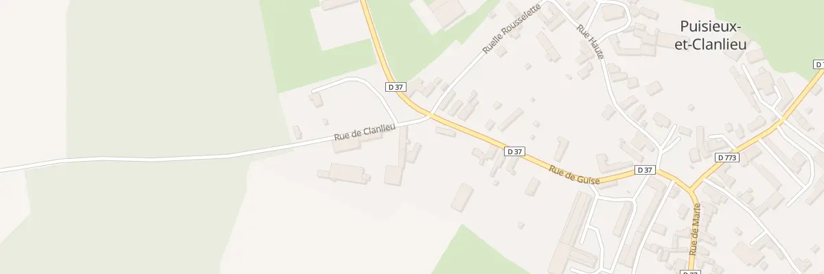 Plan du 1 Rue de Clanlieu à Puisieux-et-Clanlieu