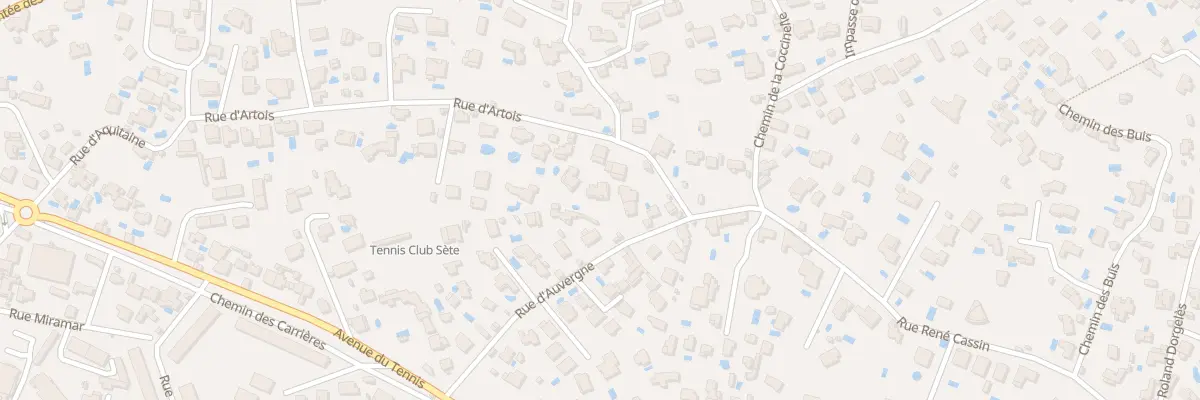 Plan du 9141 Rue d’Auvergne à Sète