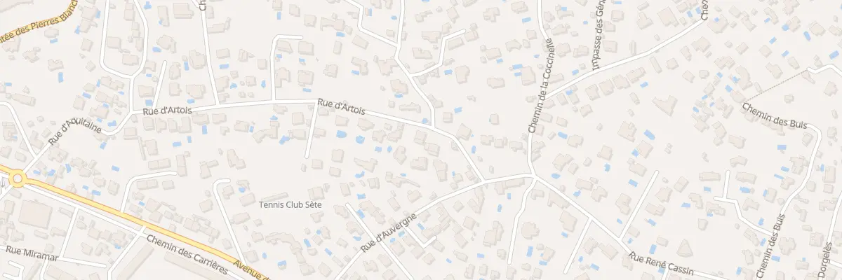 Plan du 85 Rue d’Artois à Sète