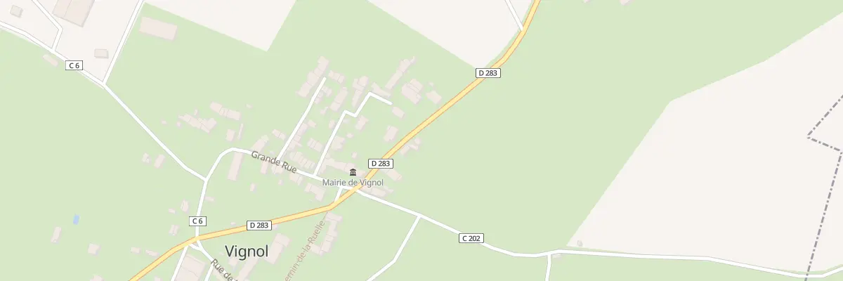 Plan du 5 Rte de Nuars à Vignol