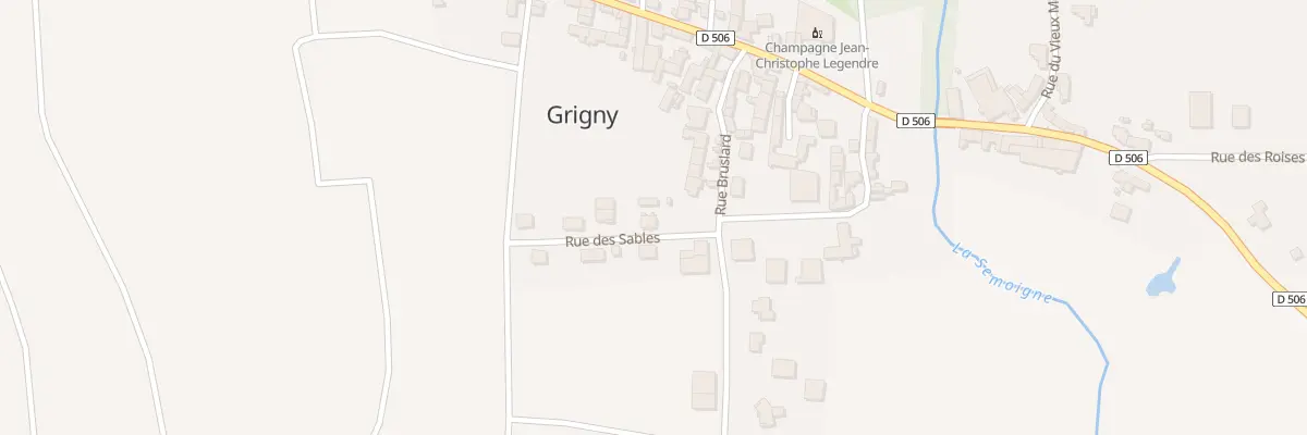 Plan du 1 Rue des Sables à Passy-Grigny