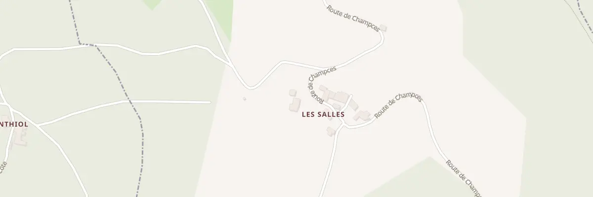 Plan du 5170 Les Salles à Sembadel