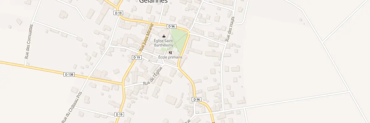 Plan du 17 Rue de la Place Publique à Gélannes
