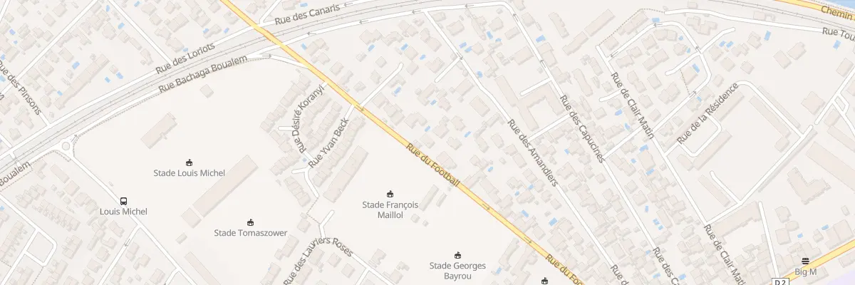 Plan du 54 Rue du Football à Sète