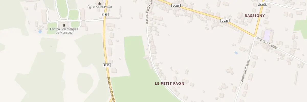 Plan du 25 Rue du Petit Fan à Beaulon