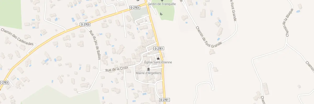 Plan du 2 Rue de l’Eglise à Argelliers