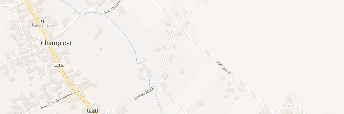Plan du 8 Rue du Moulin à Champlost