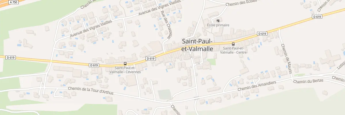 Plan du 28 Av des Cevennes à Saint-Paul-et-Valmalle