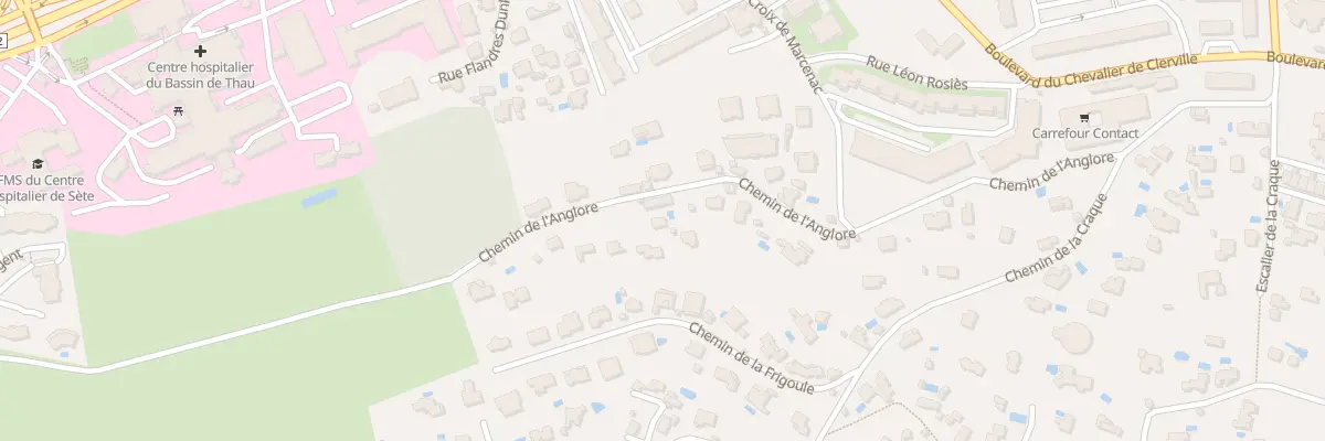 Plan du 529 Che de l’Anglore à Sète