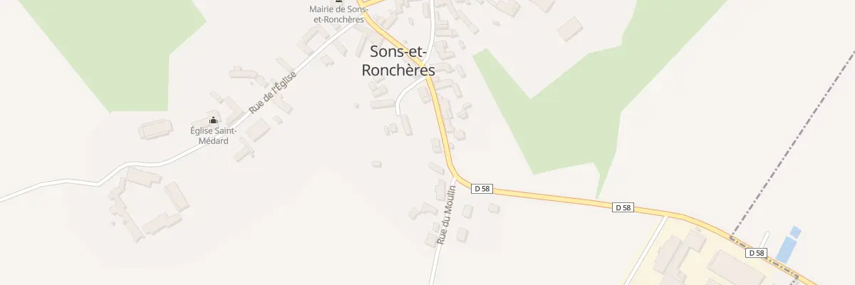 Plan du 9 Rue du Moulin à Sons-et-Ronchères