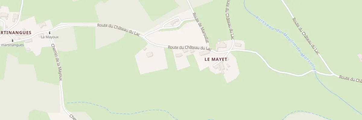 Plan du 5244 Le Mayet au Monestier