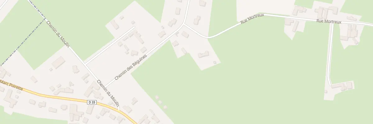Plan du 2 Che des Beguines à Jolimetz