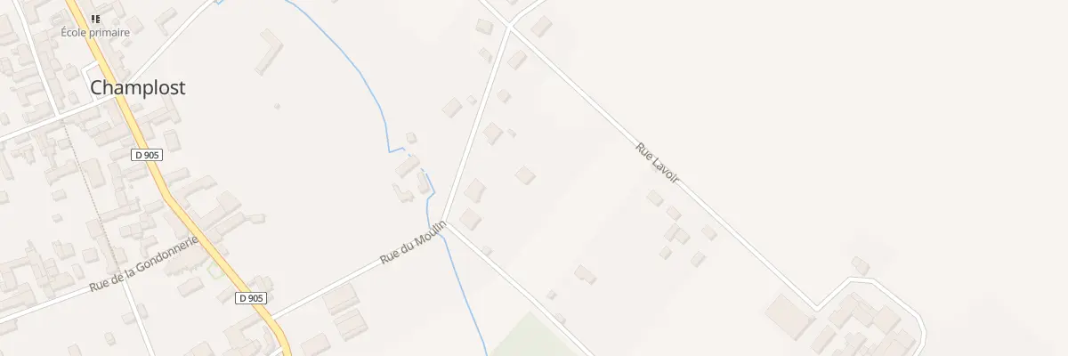 Plan du 6B Rue du Moulin à Champlost