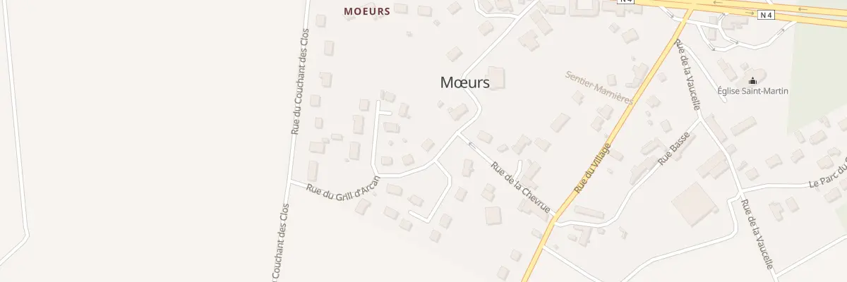 Plan du 7 Rue du Grill d’Arcan à Mœurs-Verdey