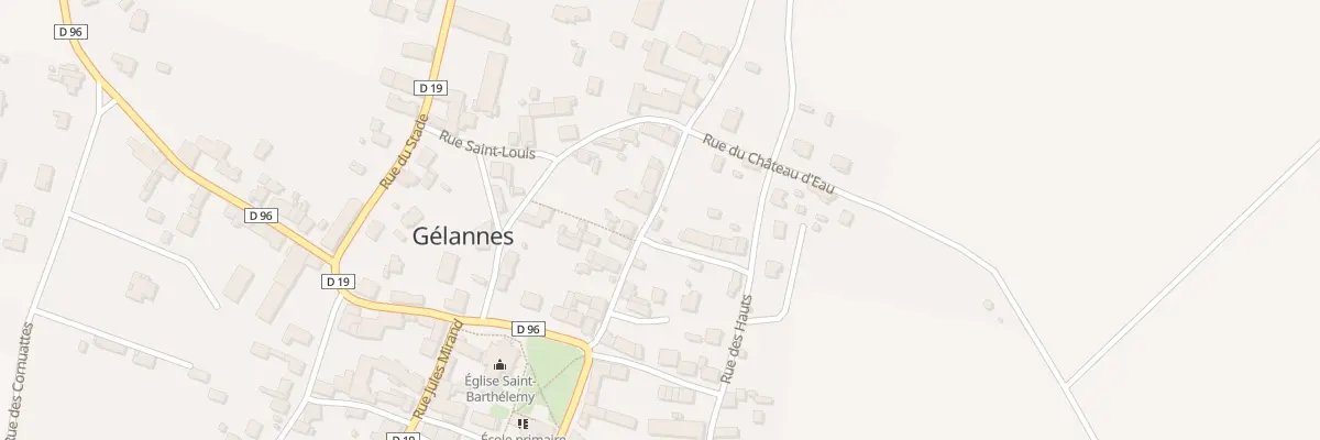 Plan du 2 Rue du Vallat à Gélannes