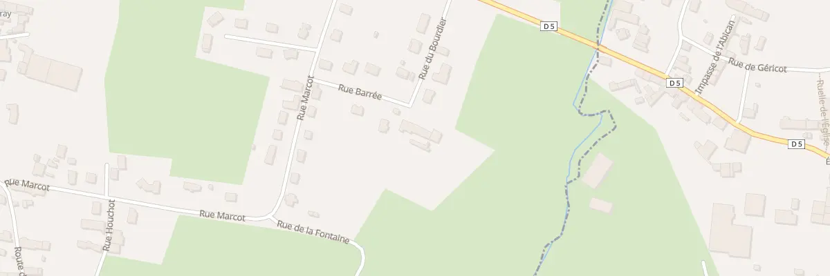 Plan du 1 Rue du Bourdier à Rouvray