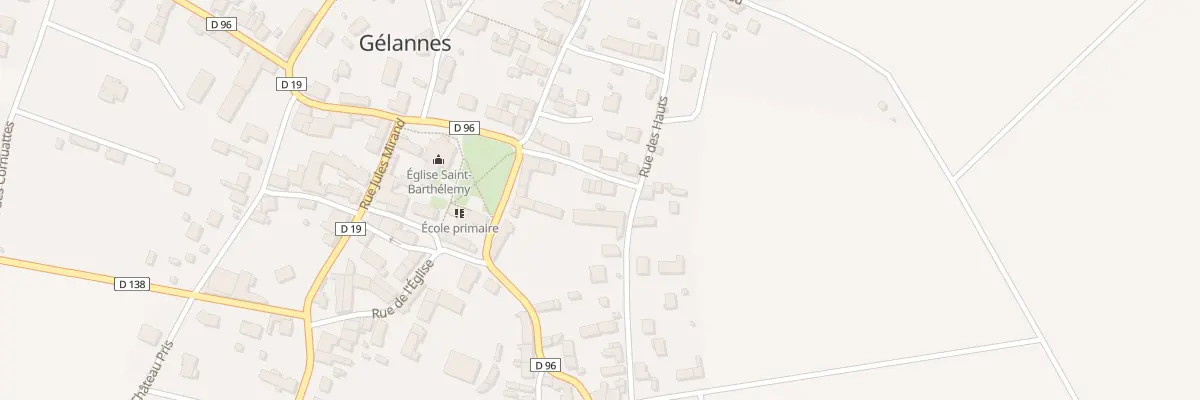 Plan du 8 Rue Saint-barthelemy à Gélannes