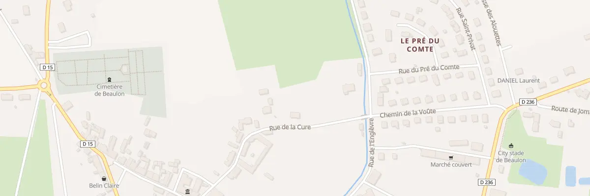 Plan du 5744 Rue de la Cure à Beaulon