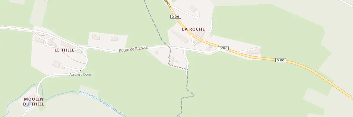 Plan du 5025 La Roche à Saint-Ferréol-des-Côtes
