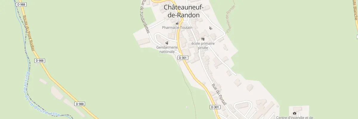 Plan du 1 Rue de Fondardettes à Châteauneuf-de-Randon