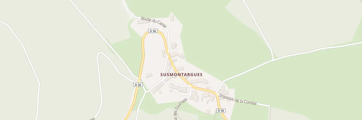 Plan du 5215 Susmontargues à Champétières