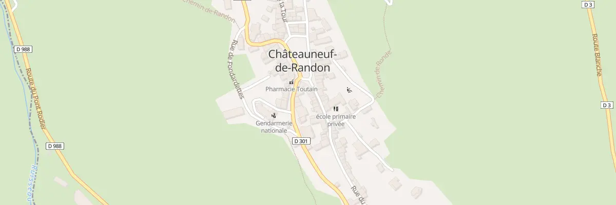 Plan du 5079 Rue du Portail à Châteauneuf-de-Randon
