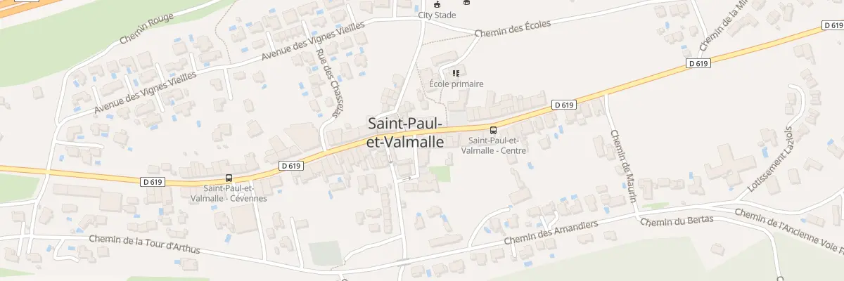Plan du 1 Av de la Mer à Saint-Paul-et-Valmalle