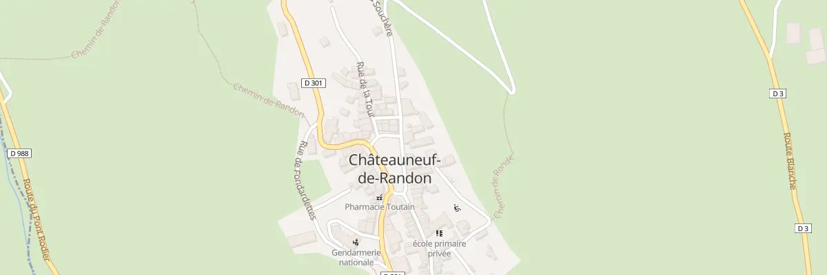 Plan du 27 Pl Duguesclin à Châteauneuf-de-Randon