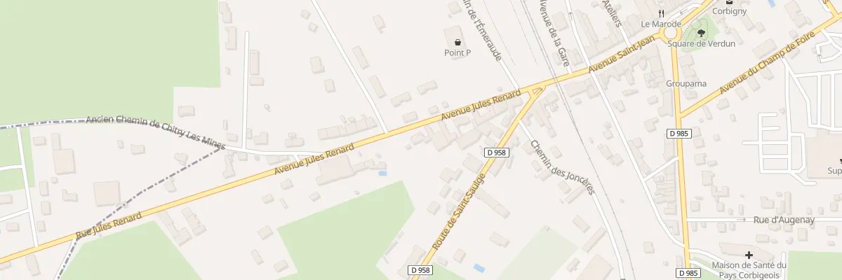 Plan du 15 Rue Jules Renard à Corbigny