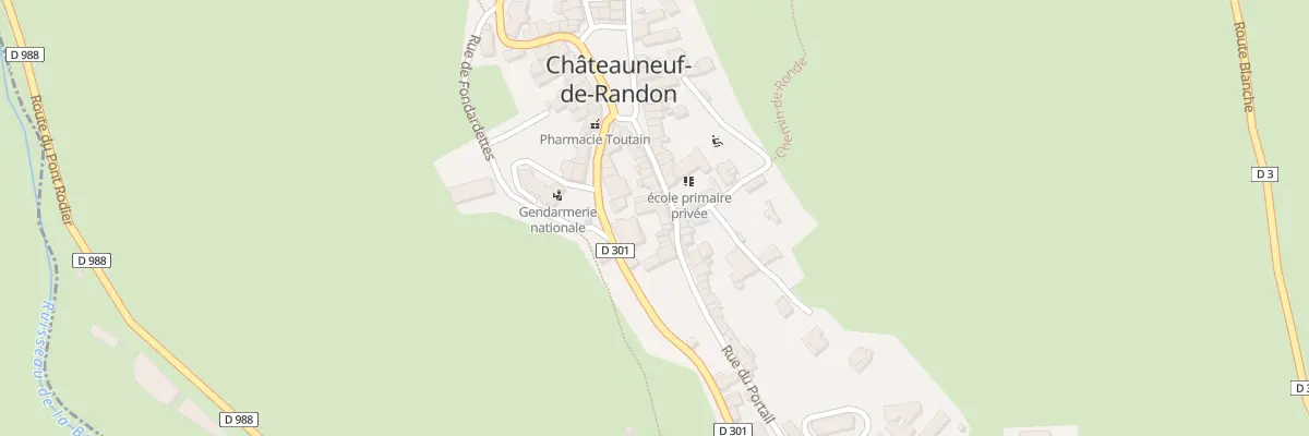 Plan du 18 Rue du Portail à Châteauneuf-de-Randon