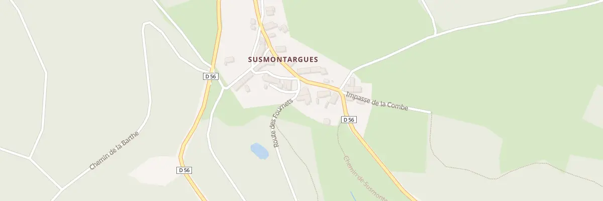 Plan du 5100 Susmontargues à Champétières
