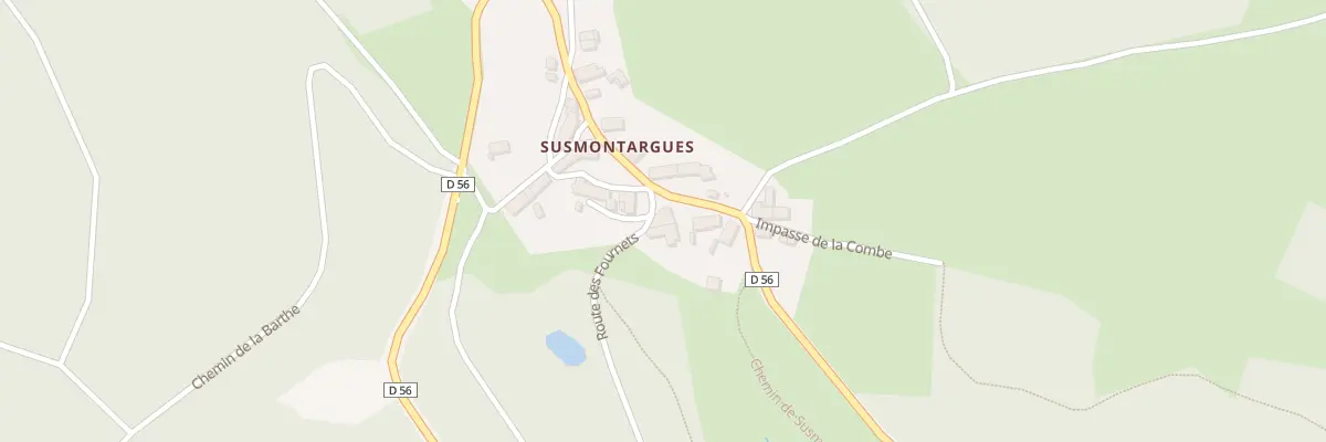 Plan du 5216 Susmontargues à Champétières