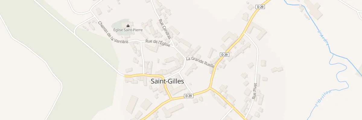 Plan du 1 Rue Cendras à Saint-Gilles