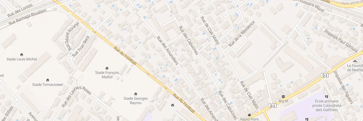 Plan du 36T Rue des Amandiers à Sète