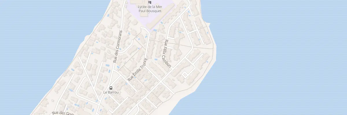 Plan du 10 Rue Félix Cambon à Sète